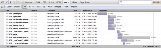 Page speed assets
